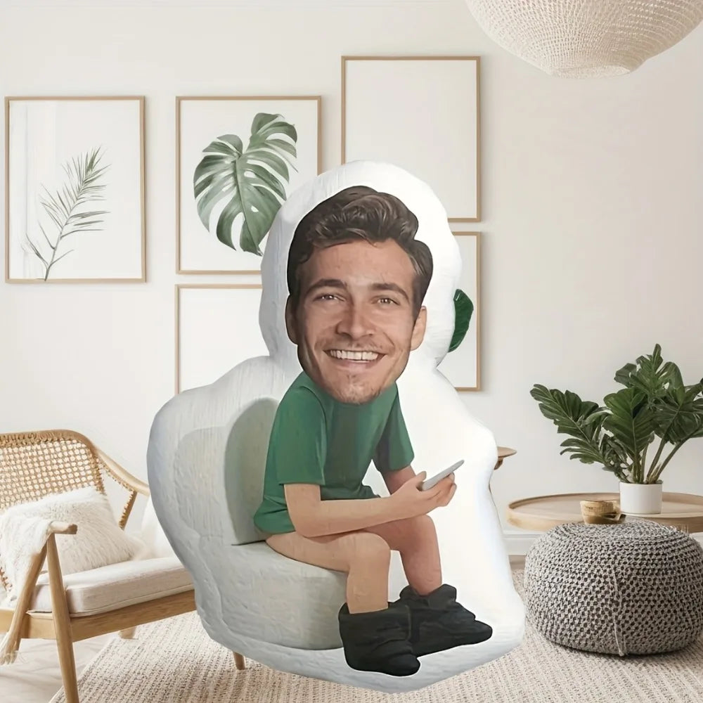 Personalizowana poduszka ze zdjeciem w salonie