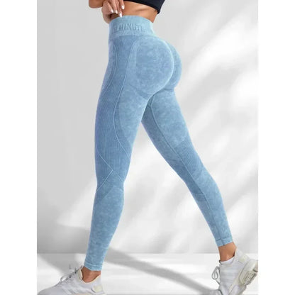 Legginsy bezszwowe - efekt push-up na posladki